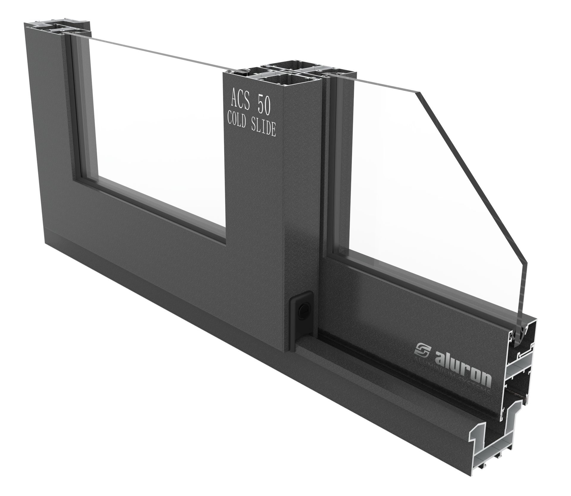 ACS-50-Slide_bez_tla System drzwi przesuwnych bez izolacji termicznej ACS 50 COLD SLIDE aluron - obrazek 1