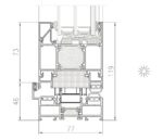 System drzwi przesuwnych TM 77 BIFOLD Yawal - obrazek 9