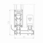 System drzwi przesuwnych DP Slide Yawal - obrazek 2