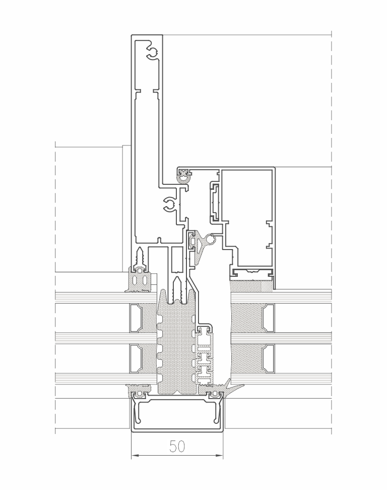 System fasadowy FA 50N INV Yawal - obrazek 2