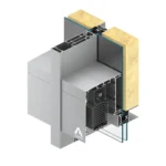 System fasadowy kompatybilny z żaluzjami SkyFlow MB-SR50N ZS ALUPROF