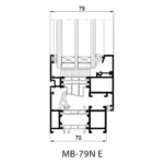System okienno-drzwiowy z izolacją termiczną MB-79N ALUPROF - obrazek 6