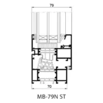 System okienno-drzwiowy z izolacją termiczną MB-79N ALUPROF - obrazek 7